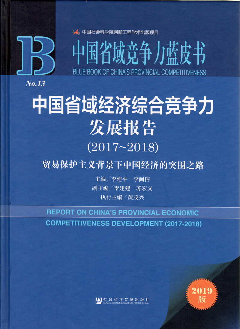 欧美粉逼嫩逼资源站中国省域经济综合竞争力发展报告（2017-2018）